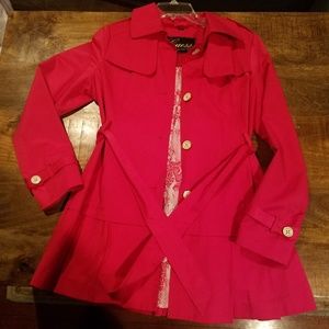 Bright pink Guess raincoat. Like new